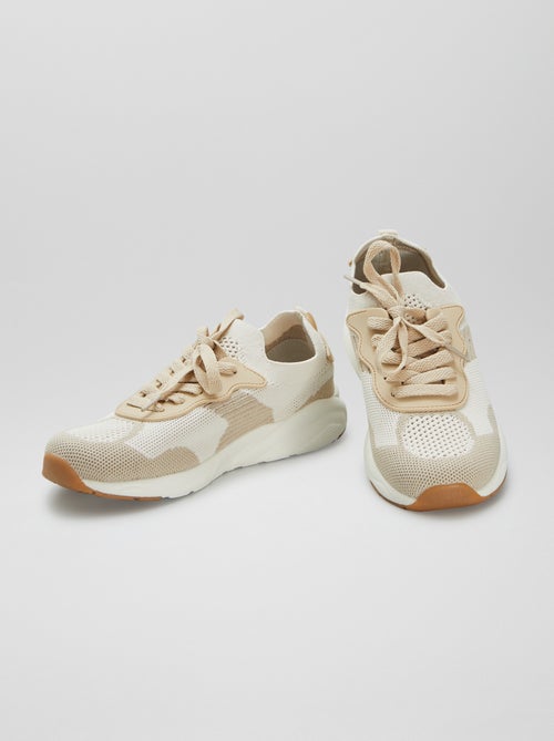 Sneakers in mesh bicolore - Kiabi