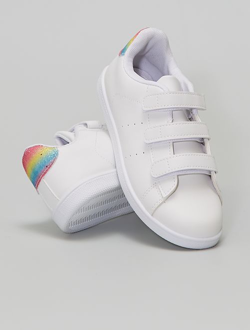 Sneakers in similpelle 'arcobaleno'                             BEIGE 
