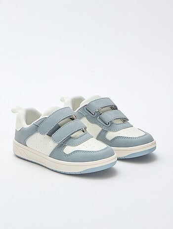 Sneakers in similpelle con 2 strappi