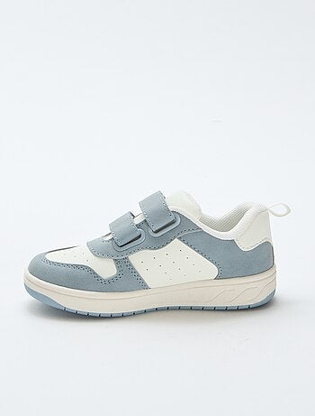 Sneakers in similpelle con 2 strappi