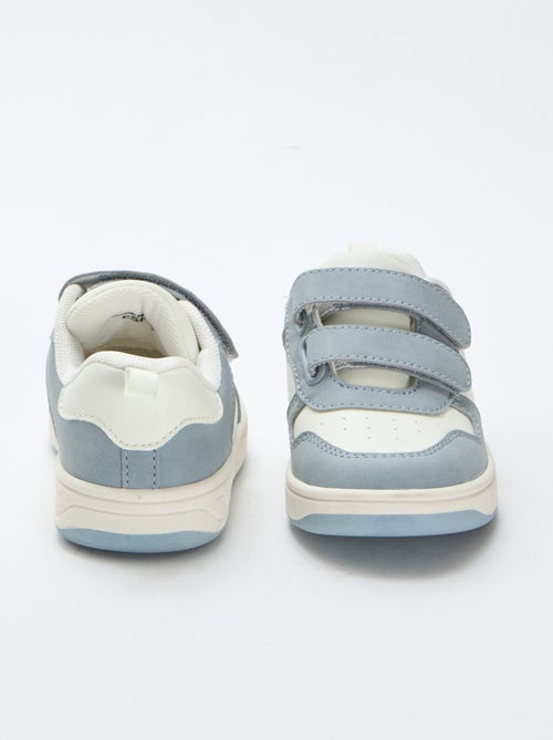 Sneakers in similpelle con 2 strappi - Kiabi