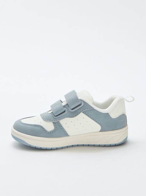 Sneakers in similpelle con 2 strappi - Kiabi