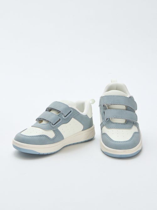 Sneakers in similpelle con 2 strappi - Kiabi