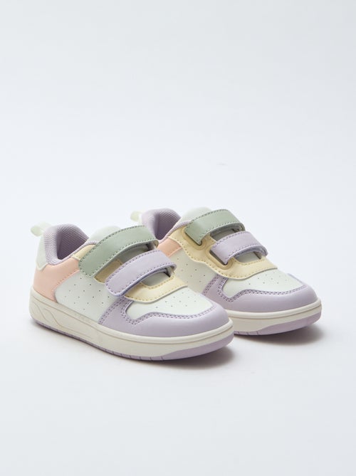 Sneakers in similpelle con 2 strappi - Kiabi