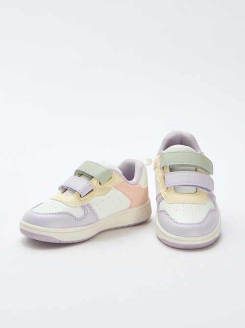 Sneakers in similpelle con 2 strappi - Kiabi
