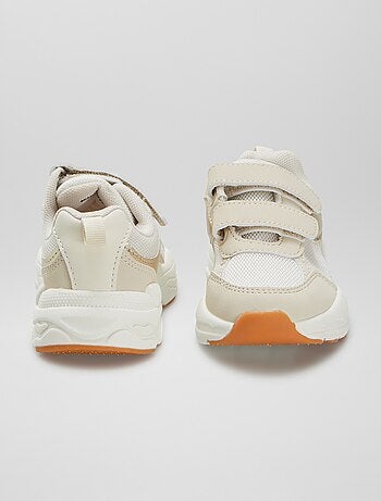 Sneakers in similpelle e mesh