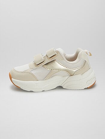 Sneakers in similpelle e mesh