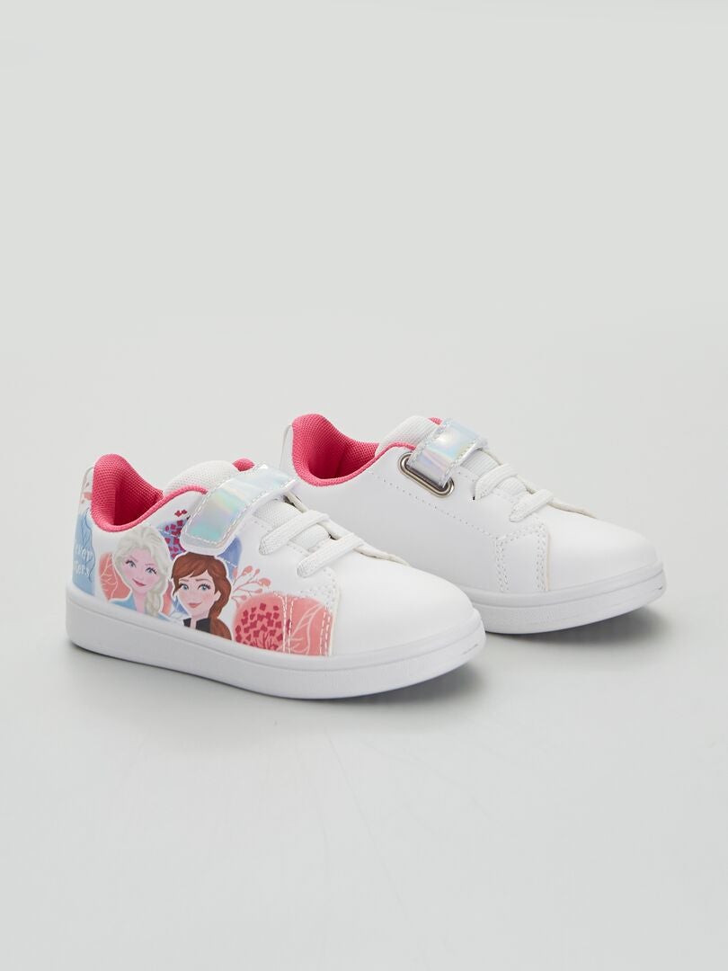 Sneakers in similpelle 'Frozen' bianco - Kiabi