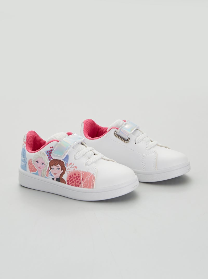Sneakers in similpelle 'Frozen' bianco - Kiabi