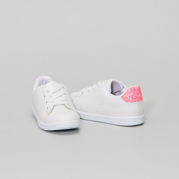 Sneakers in similpelle Bambina 3-12 anni - fucsia - Kiabi - 18,00€