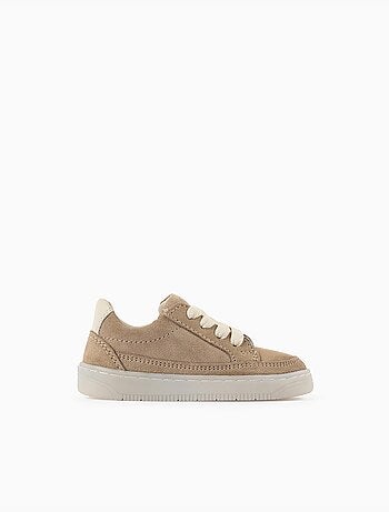 Sneakers in suede con lacci