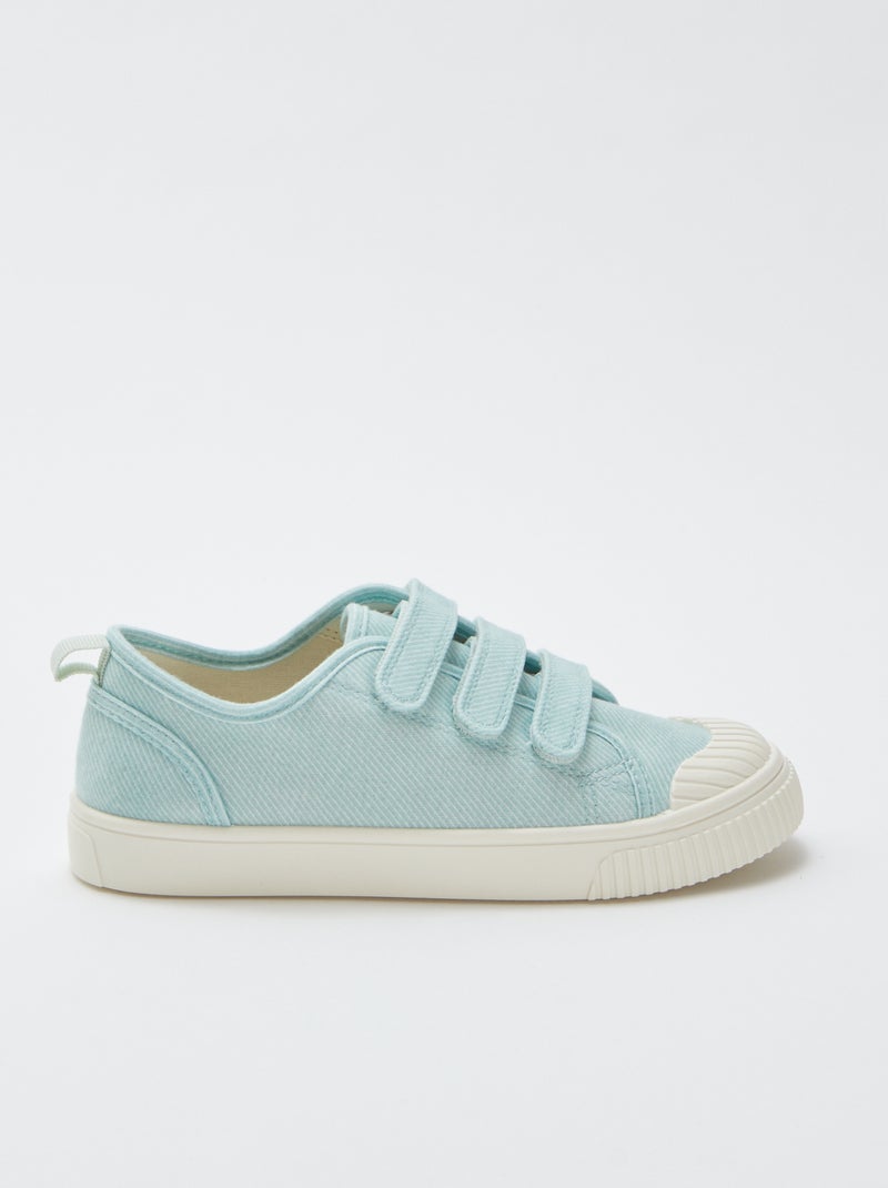 Sneakers in tela con chiusure a strappo VERDE - Kiabi