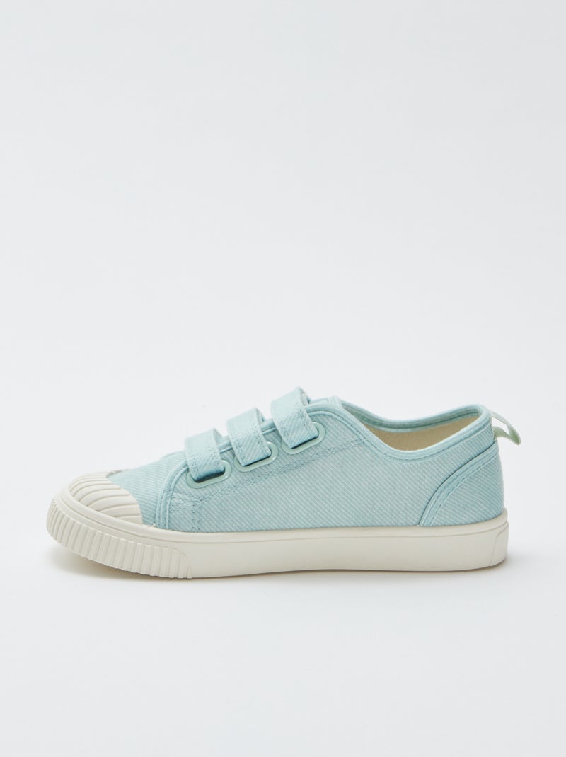 Sneakers in tela con chiusure a strappo VERDE - Kiabi