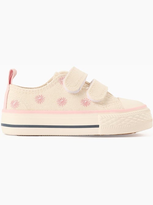 Sneakers in tela con motivo floreale ricamato - Kiabi