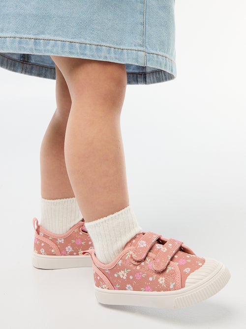 Sneakers in tela con stampa a scacchi - Kiabi
