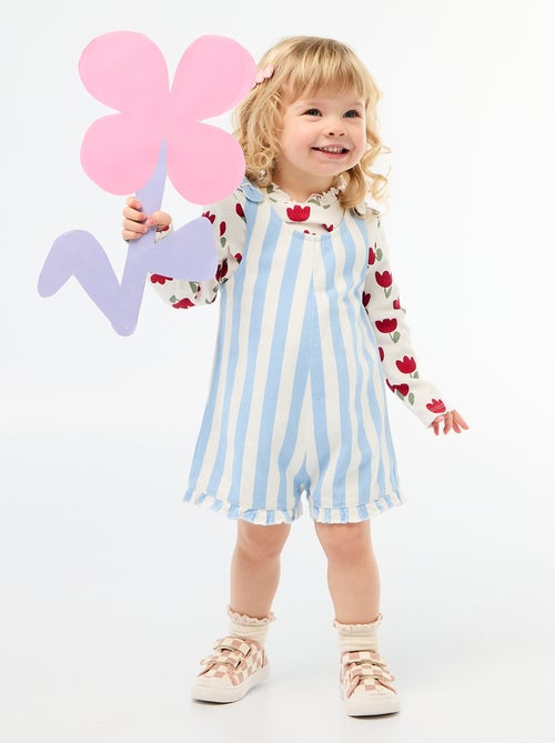 Sneakers in tela con stampa a scacchi - Kiabi