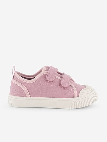 Sneakers in tela con stampa a scacchi