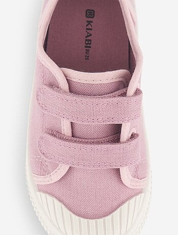 Sneakers in tela con stampa a scacchi