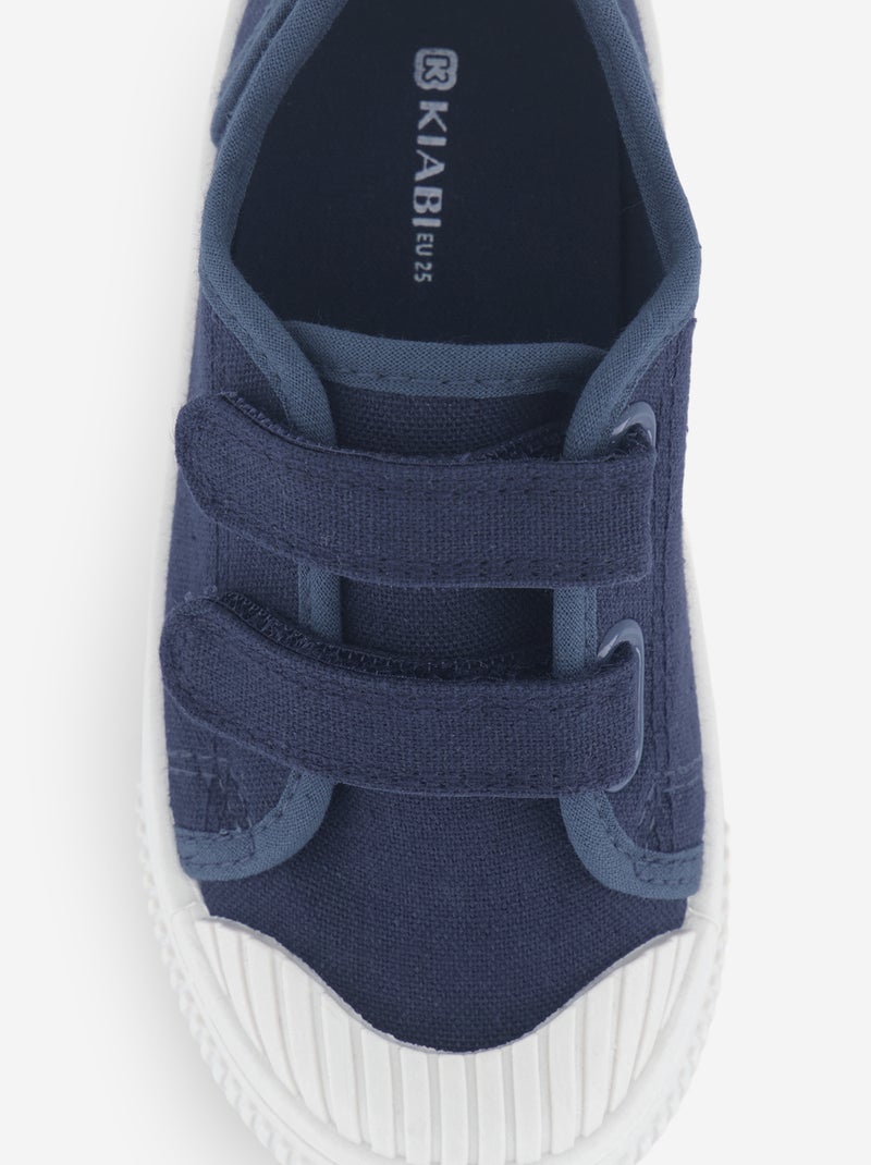 Sneakers in tela con strappo Blu - Kiabi