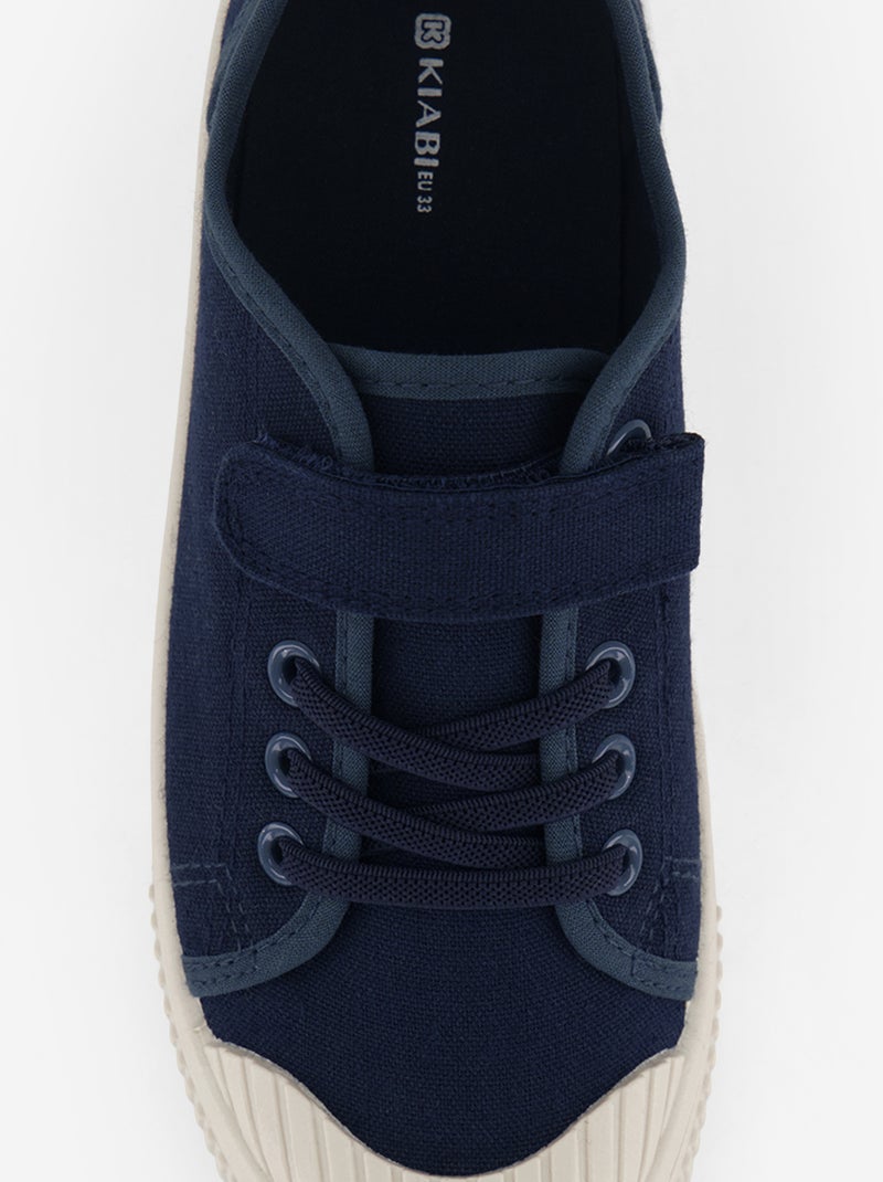 Sneakers in tela con strappo Blu - Kiabi