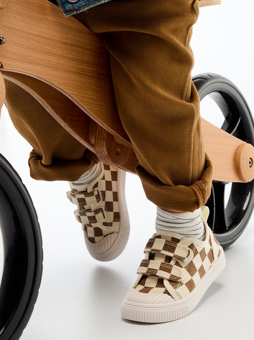 Sneakers in tela con velcro - Kiabi