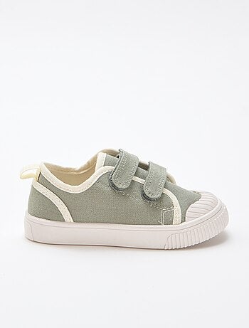 Sneakers in tela con velcro