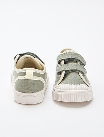 Sneakers in tela con velcro