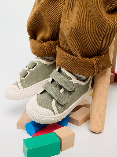 Sneakers in tela con velcro - Kiabi