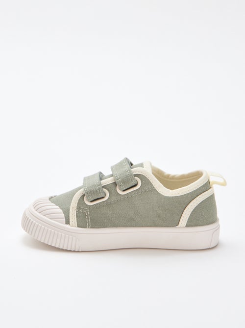 Sneakers in tela con velcro - Kiabi