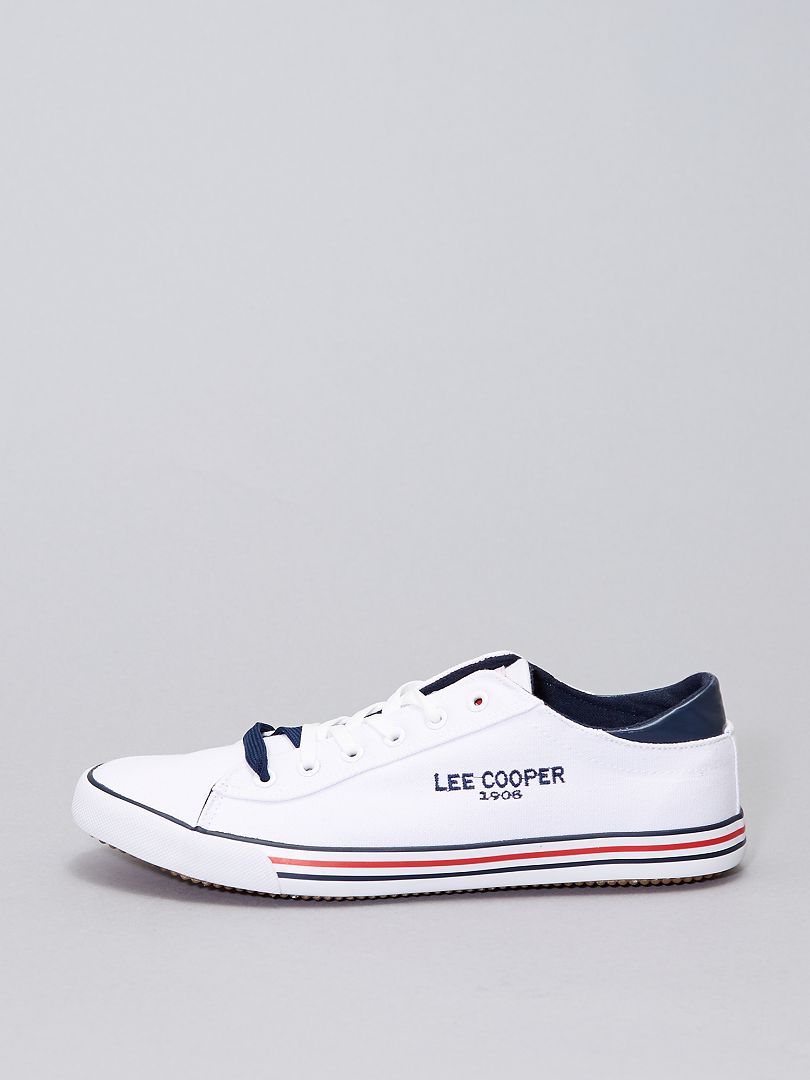 Sneakers in tela 'Lee Cooper' bianco - Kiabi