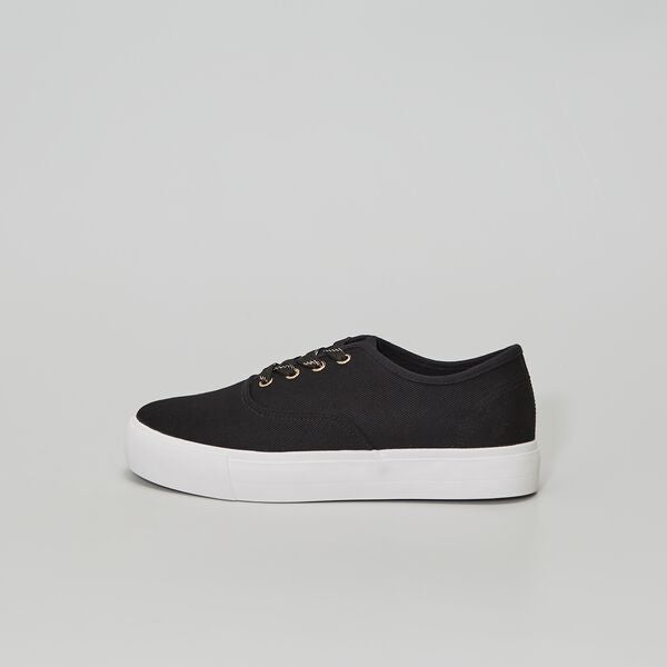 Sneakers in tela Donna dalla 38 alla 52 - nero - Kiabi - 12,00€