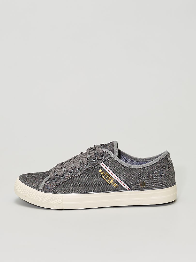 Sneakers in tela screziata grigio - Kiabi