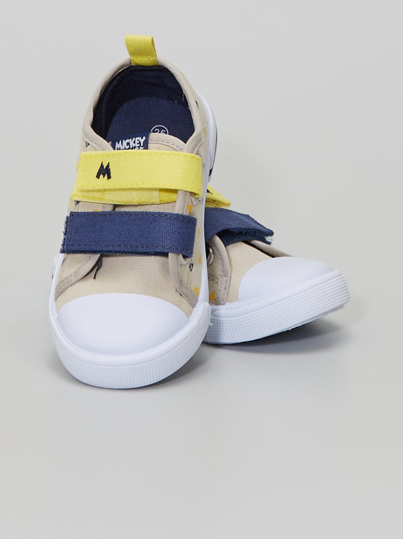 Sneakers in tela 'Topolino' BEIGE - Kiabi