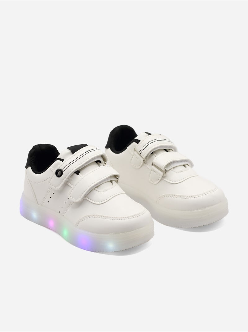 Sneakers luminose Bianco Nero - Kiabi