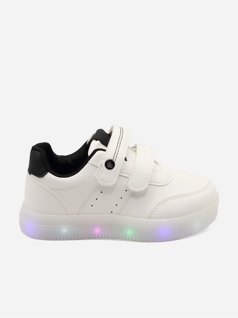 Sneakers luminose Bianco Nero - Kiabi