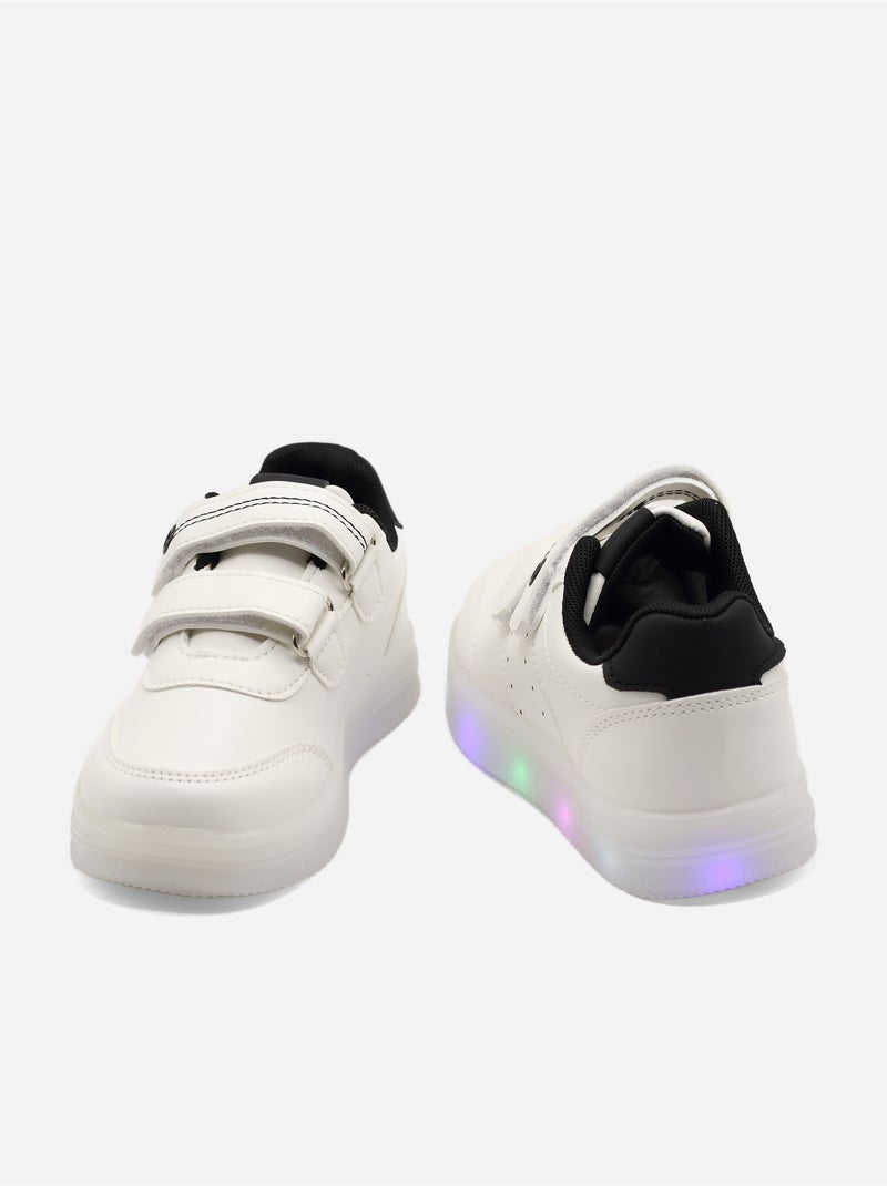 Sneakers luminose Bianco Nero - Kiabi