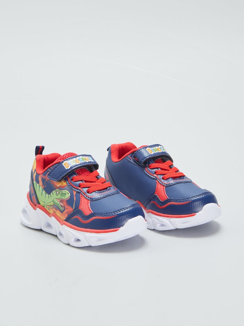 Sneakers luminose 'dinosauri' BLU - Kiabi