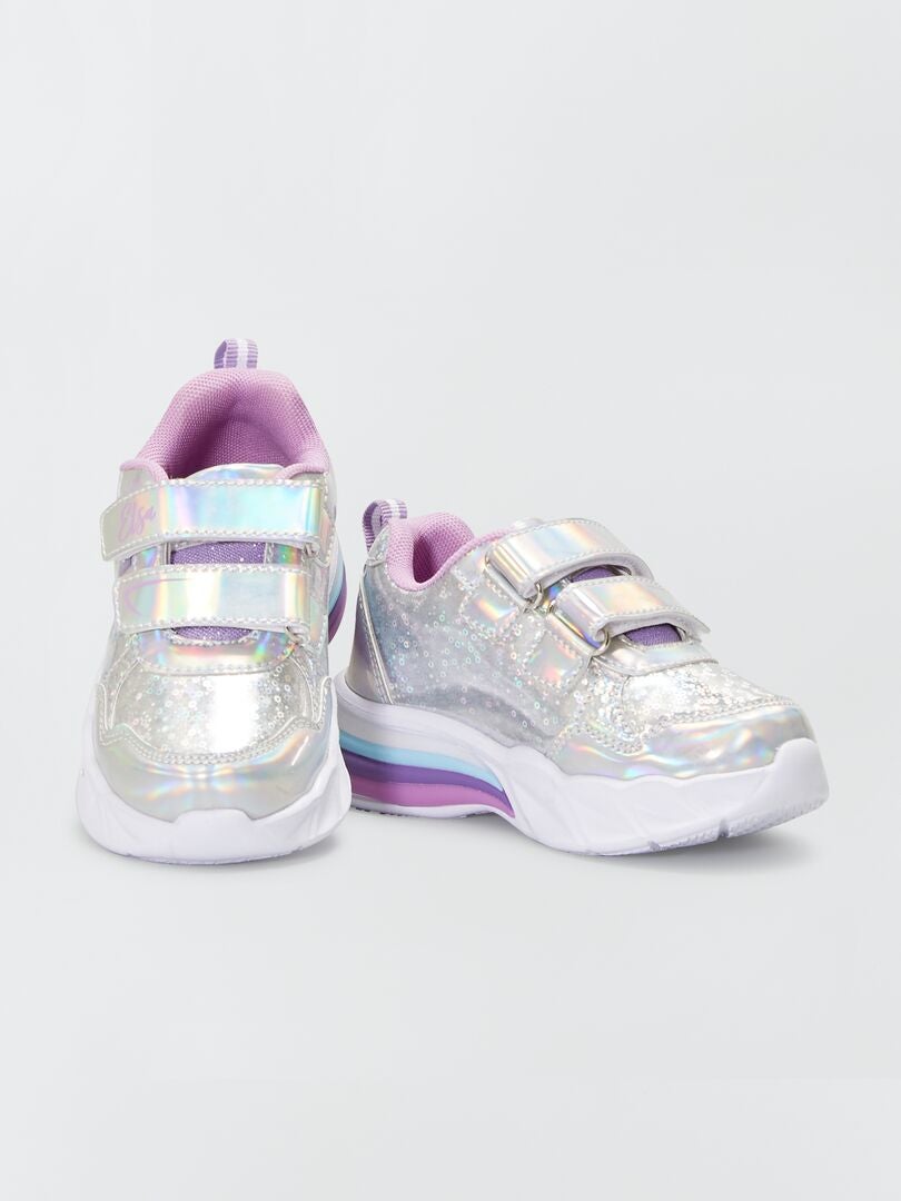 Sneakers luminose 'Frozen' argento - Kiabi