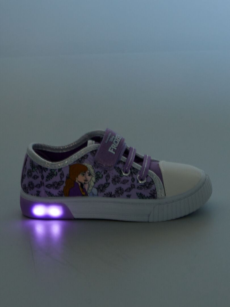 Sneakers luminose in tela 'Frozen' ROSA - Kiabi