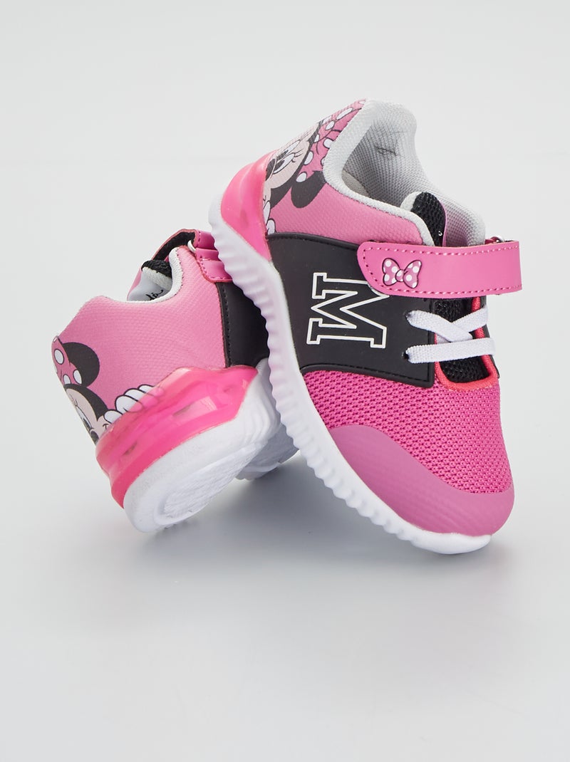 Sneakers luminose 'Minnie' rosa - Kiabi