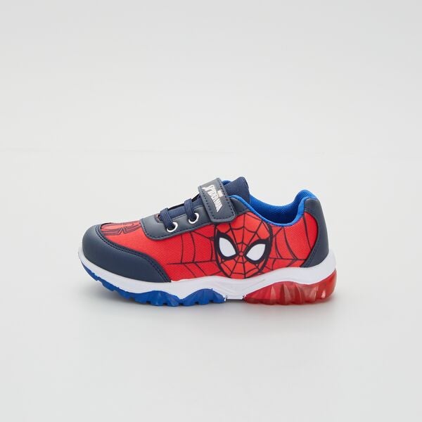 Scarpe di Spiderman luminosi con luci o senza lacci