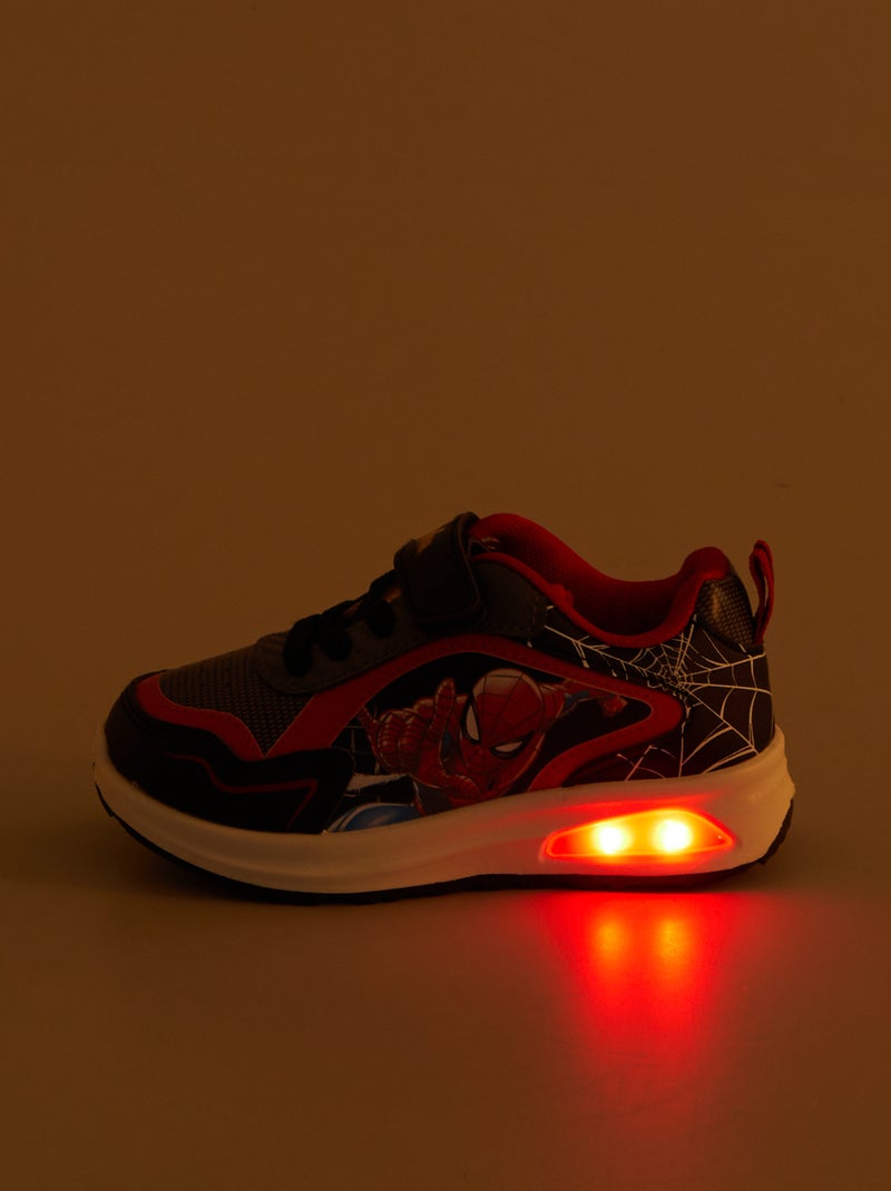 Sneakers luminose 'Spiderman' NERO - Kiabi