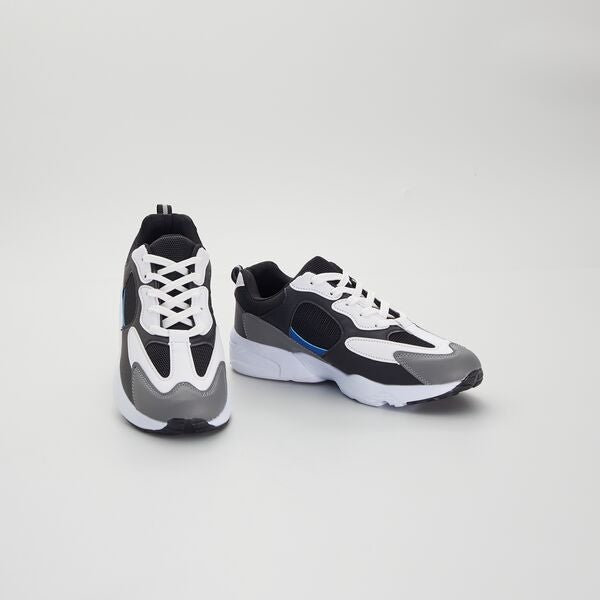Sneakers moda bimateriale uomo - NERO - Kiabi - 25,00€