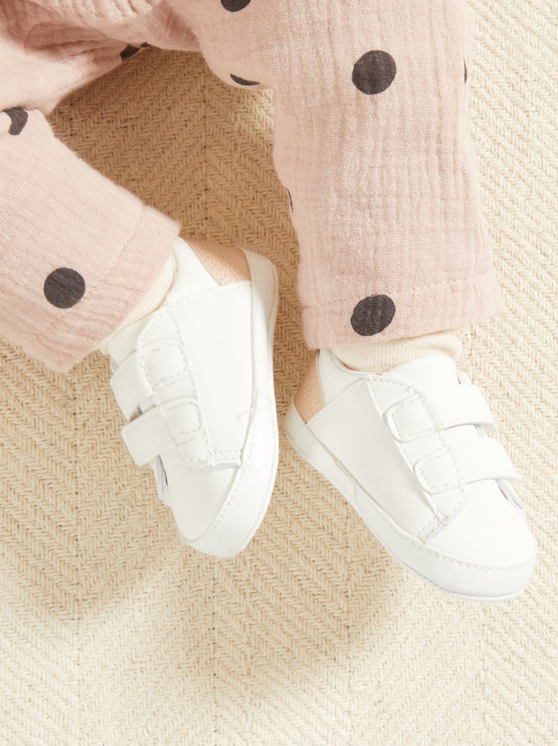 Sneakers moda con chiusure a strappo BIANCO - Kiabi