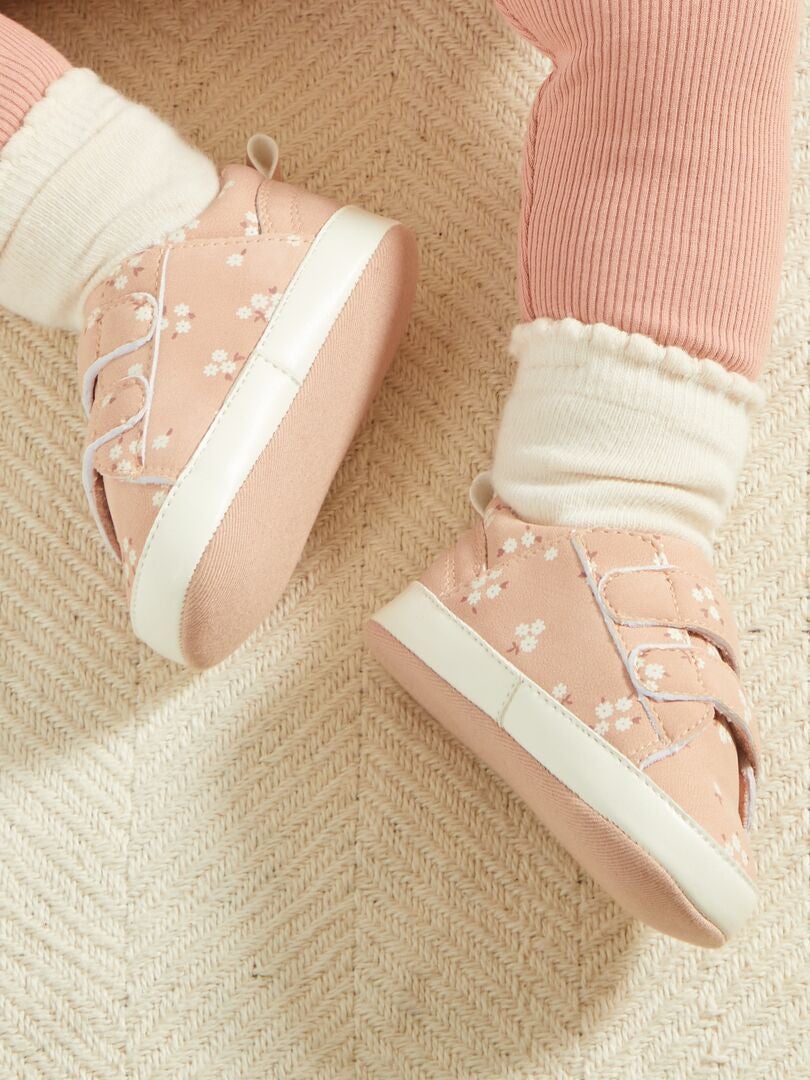 Sneakers moda con chiusure a strappo ROSA - Kiabi