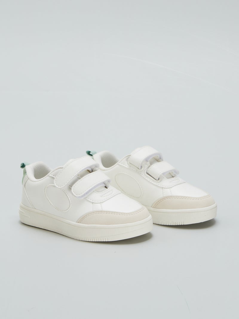 Sneakers moda con strappi bianco - Kiabi