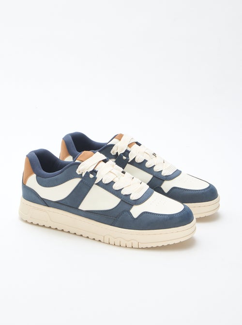 Sneakers moderne tricolore - Kiabi