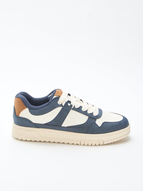 Sneakers moderne tricolore - Kiabi