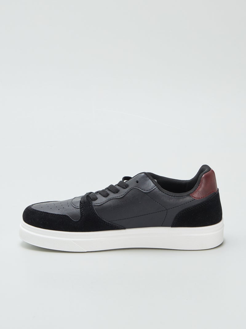 Sneakers nere bimateriali NERO - Kiabi
