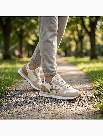 Sneakers Runner Donna Mesh Logo W 4 Colori OZABI